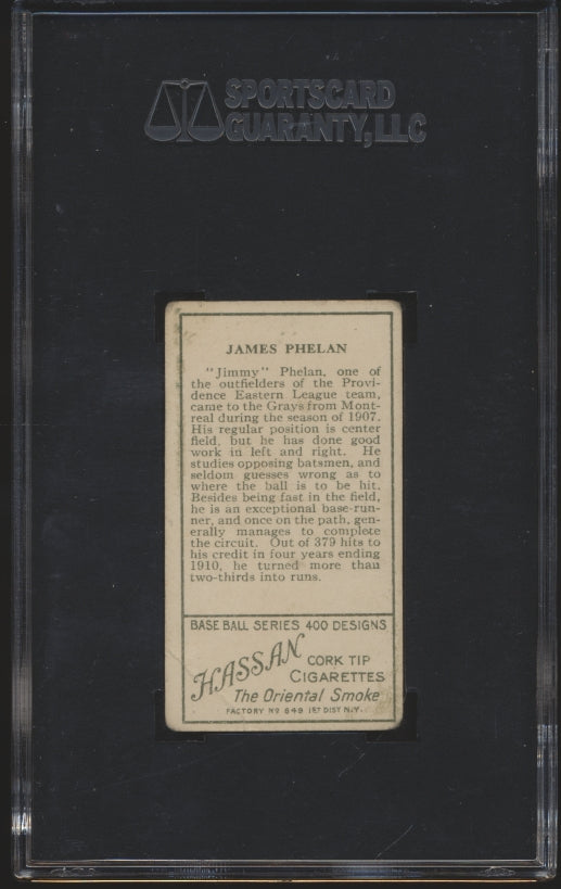 1911 Hassan Cigarettes (T205) James Phelan SGC 2.5