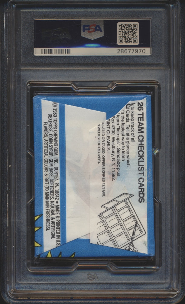 1980 Topps Baseball Wax Pack (15 spots) #4 + Pre-WWII Mixer Spot