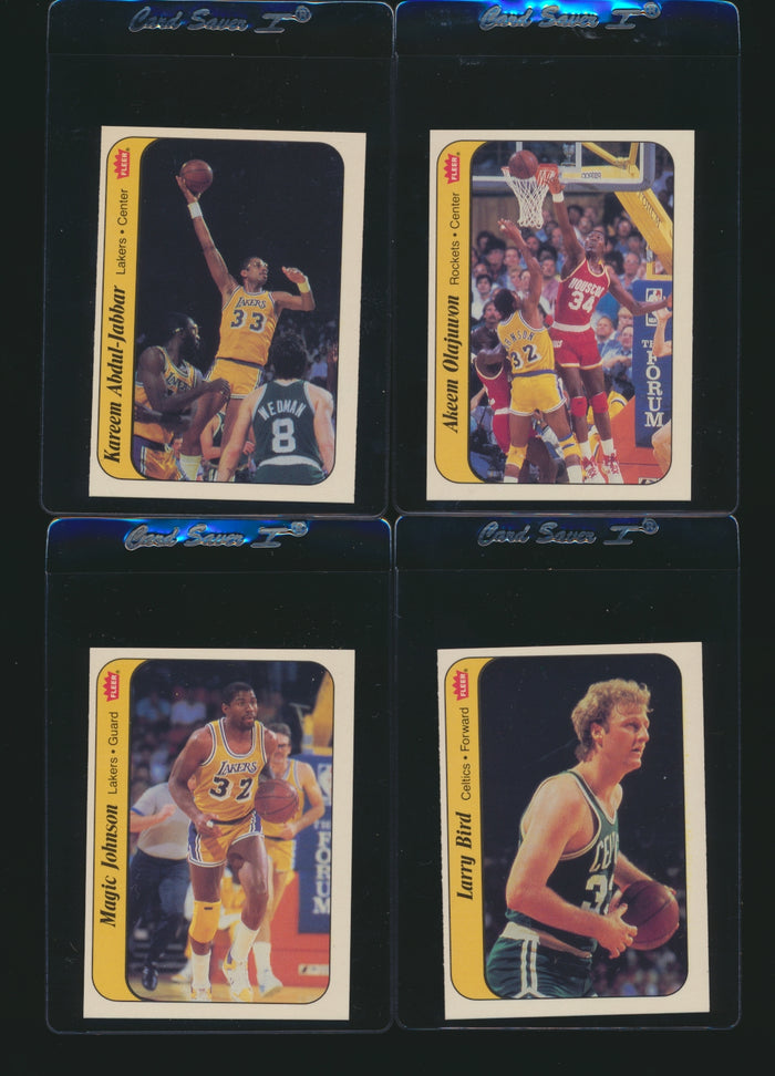 1986 Fleer Basketball Complete Set (w/ Stickers) Group Break #18 (Limit 3)