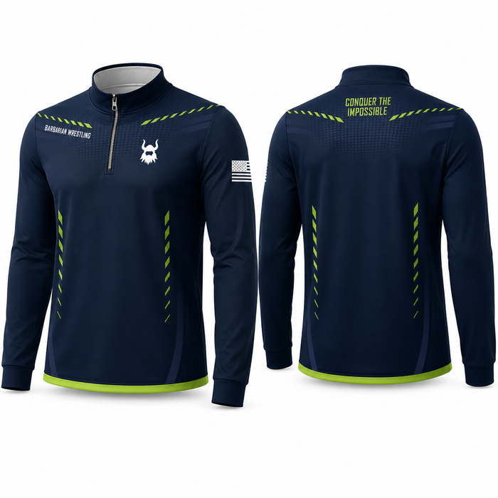 BA 1/4 Navy & Green Jacket
