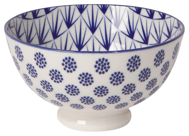 Blue Dots Stamped Bowl - Ali's Wagon