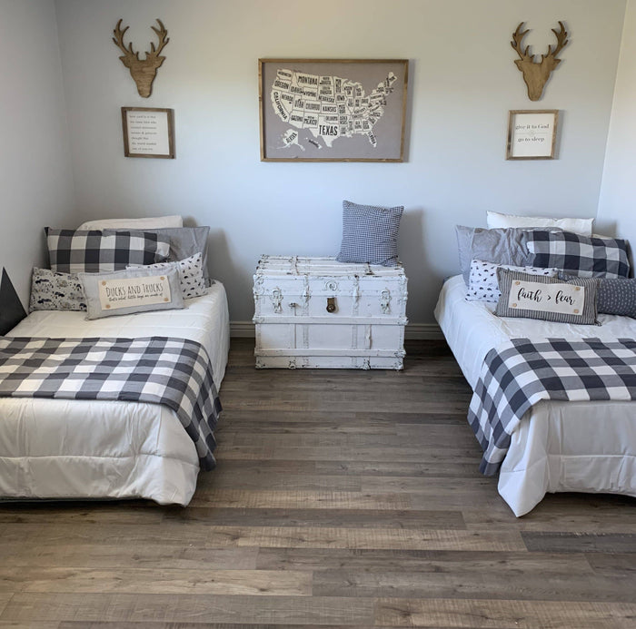 Charcoal/Cream Stripes: Pillow ONLY (with insert)