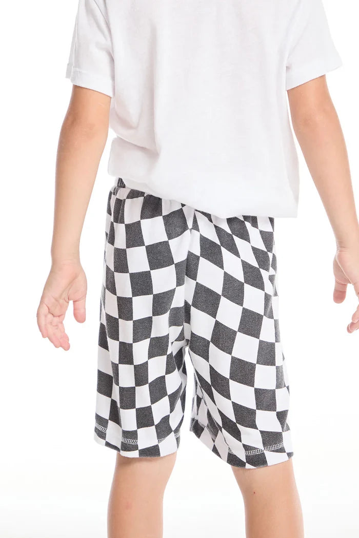 Chaser | Wavy Check Boys Shorts