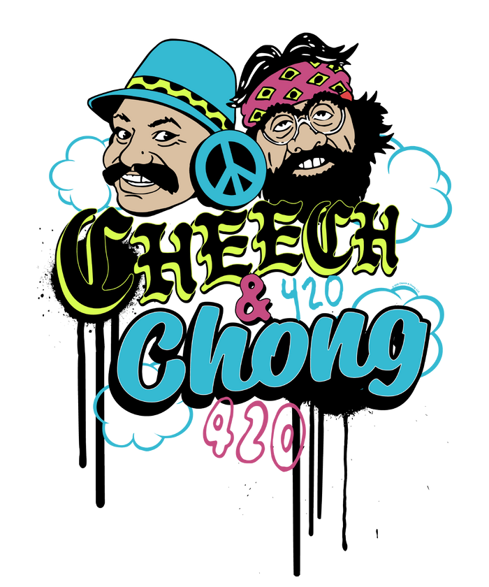 Cheech & Chong 420 Duo Peace Sign T-Shirt