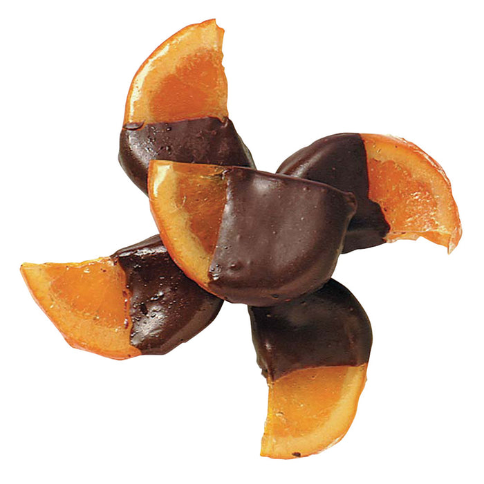Dark Chocolate Half Dipped Orange Candy - 5 LB