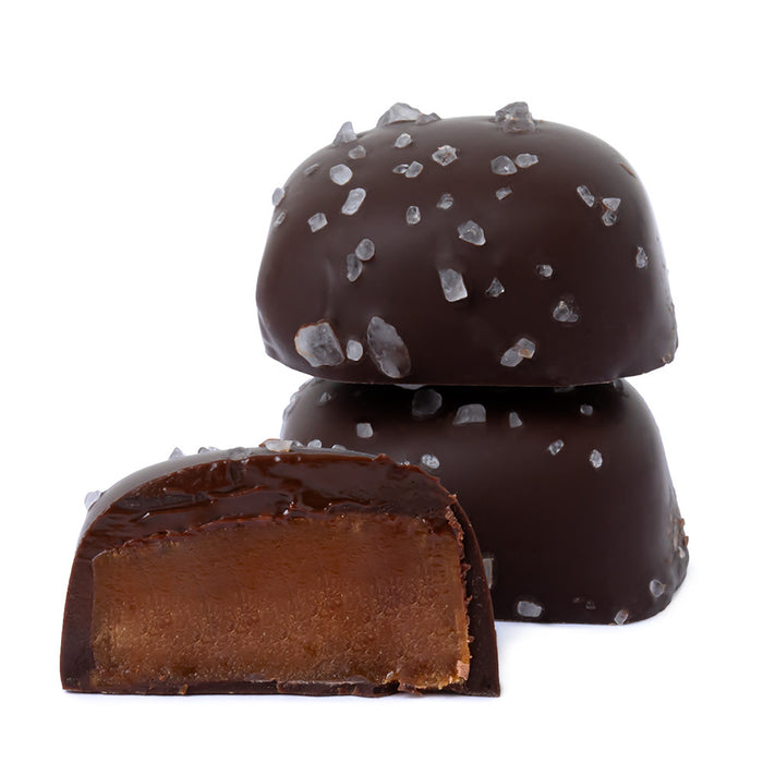 Dark Chocolate Sea Salt Caramel Candy - 5 LB