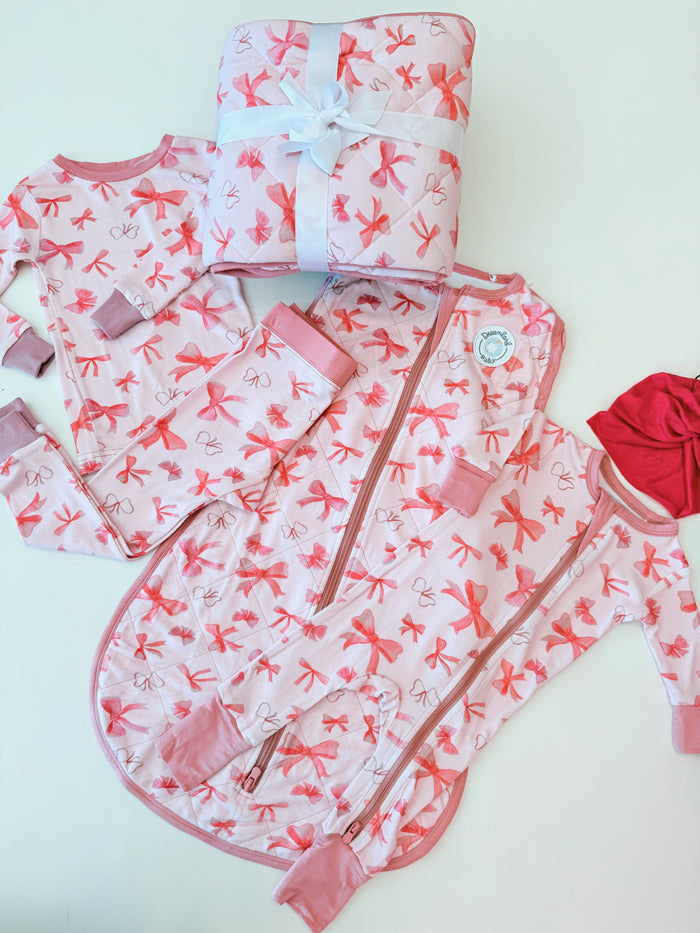 Dreamland Baby | Pink Bows Bamboo Classic Sleep Sack