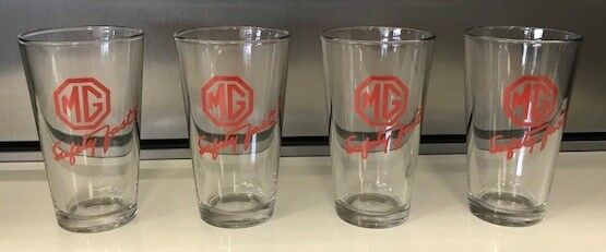 Genuine New MG Beer Glass Set of 4