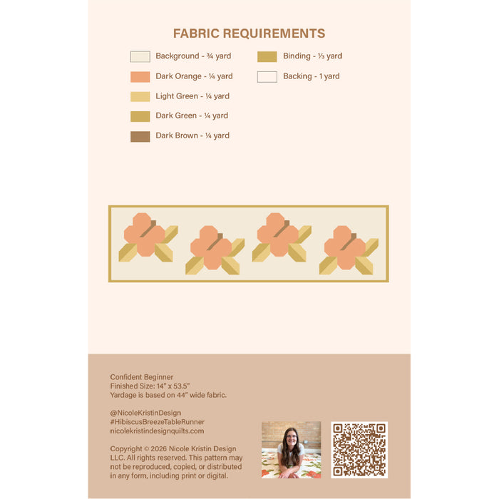 Hibiscus Breeze Table Runner
