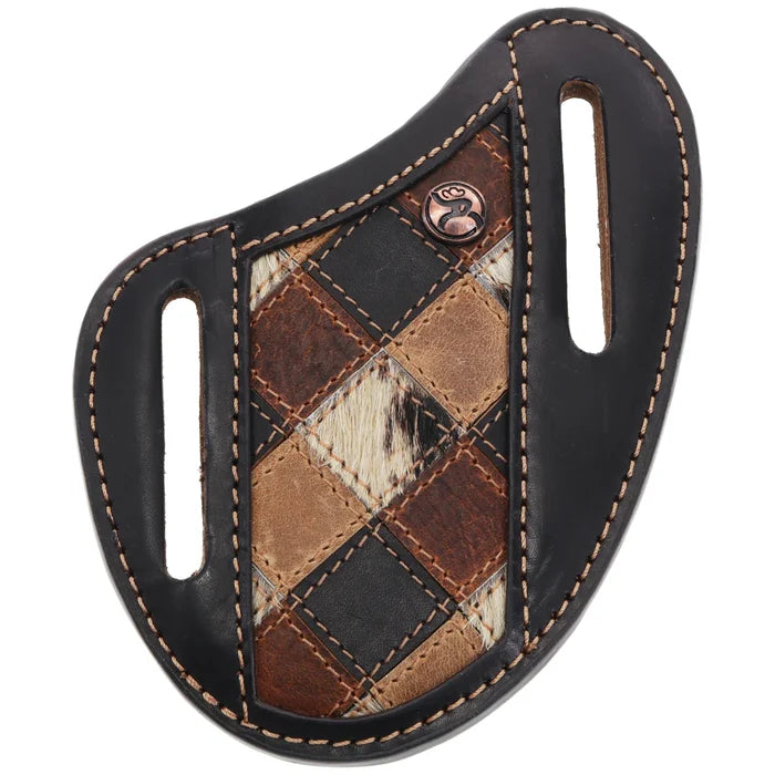 Hooey - Pancake Knife Sheath (Smackdown black Patchwork) RPKS010-TNBK