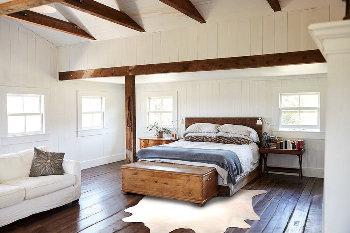 Ivory with Beige Cowhide Rug #A31473