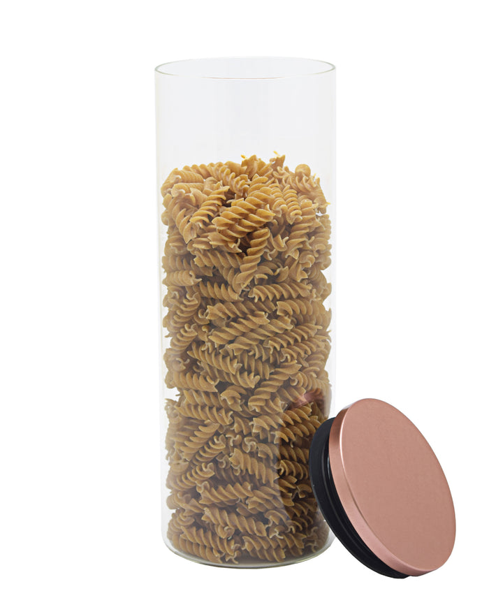 Kitchen Life Decadent Borosilicate Extra Large Canister 1.8L - Rose Gold