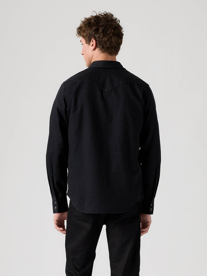 Levi's Men - Classic Western Snap Shirt (Black Denim) 857450000