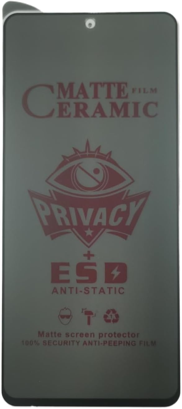 Matte ceramic privacy screen protector.