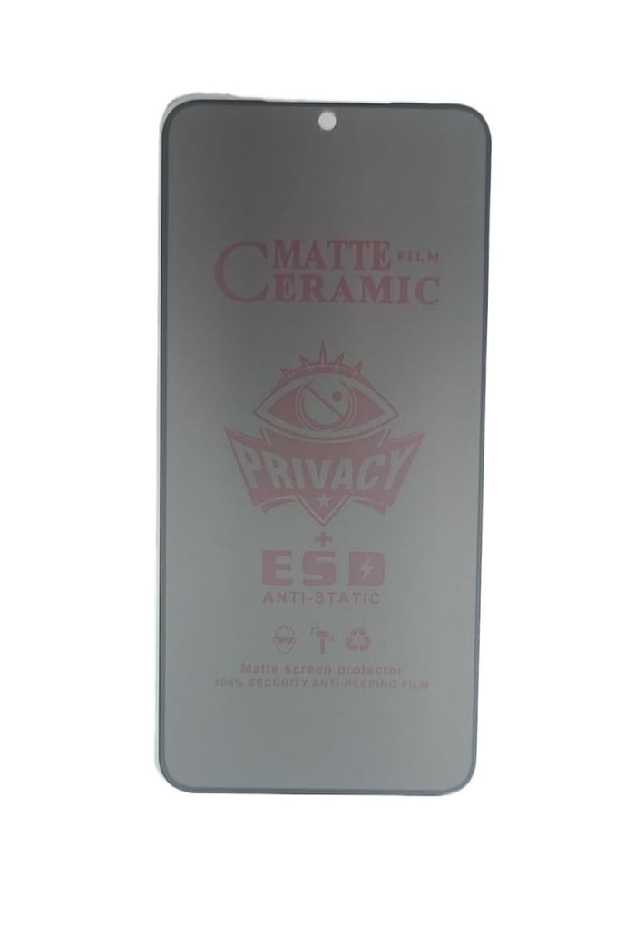 Gray matte ceramic screen protector.