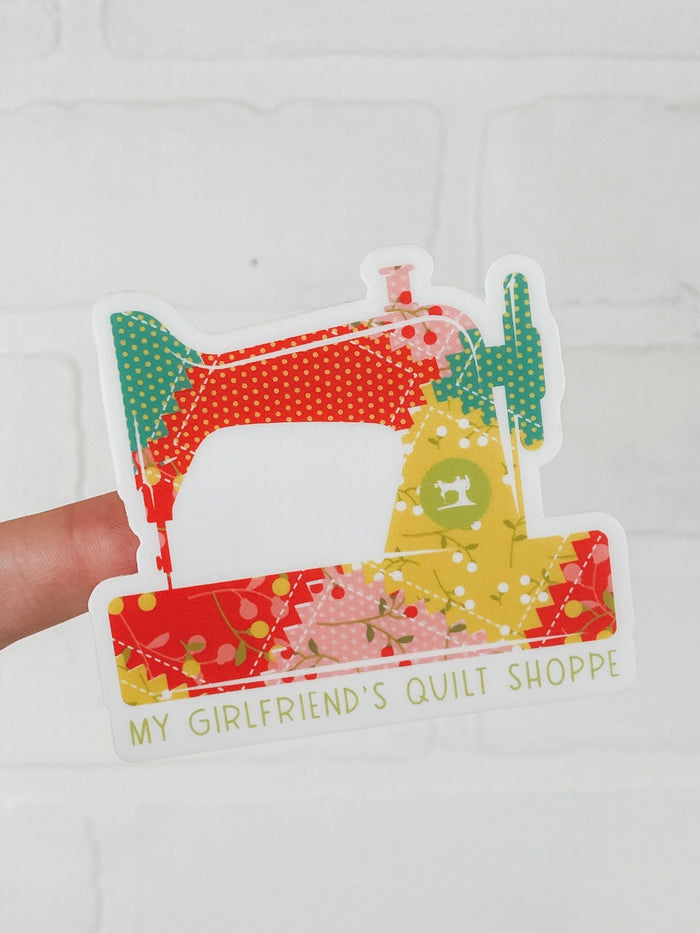 MGQS Patchwork Sewing Machine Sticker