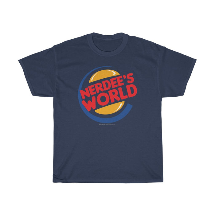 Nerdee's World Parody Logo "The King" (Design 01) - Unisex Heavy Cotton Tee