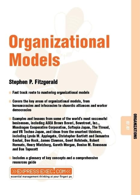 Organizational Models Organizations 07.07 2 Paperback
