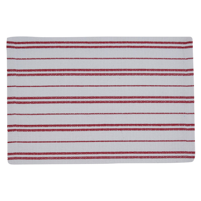 Railroad Stripe Placemat Red & White patriotic christmas decor