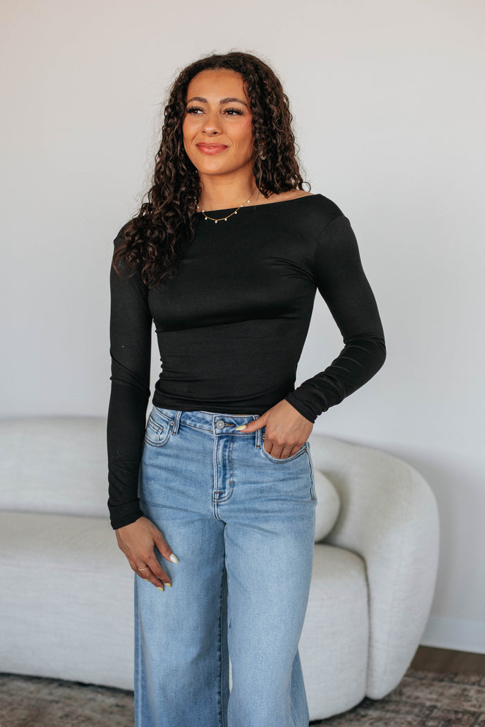 Ronin Long Sleeve Top - Black