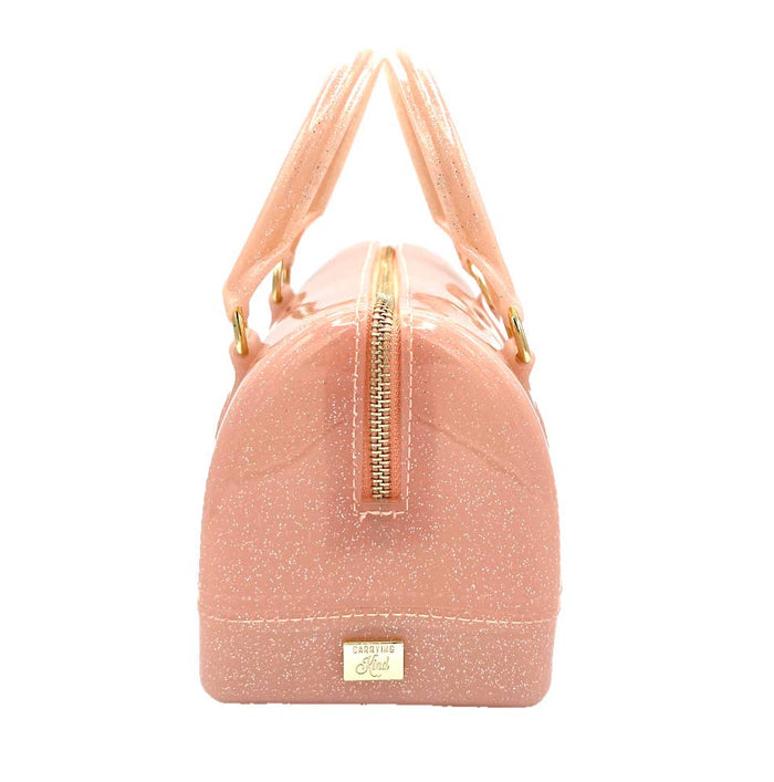 Ruby Light Pink Sparkle Jelly Purse