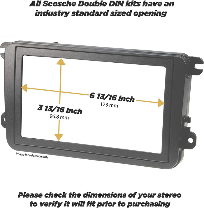 Scosche MZ2354WDDB Compatible with 1998-05 Mercedes Benz S Class ISO Double DIN Dash Kit; Wood Look Finish - Cash Converters