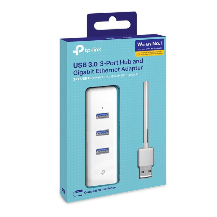 TP-Link 3-Port Hub & Gigabit Ethernet Adapter | UE330
