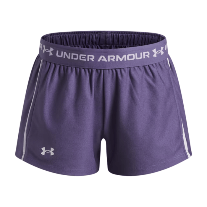 Under Armour Junior's 2 Piece Co Ord Set Purple T-Shirt & Shorts