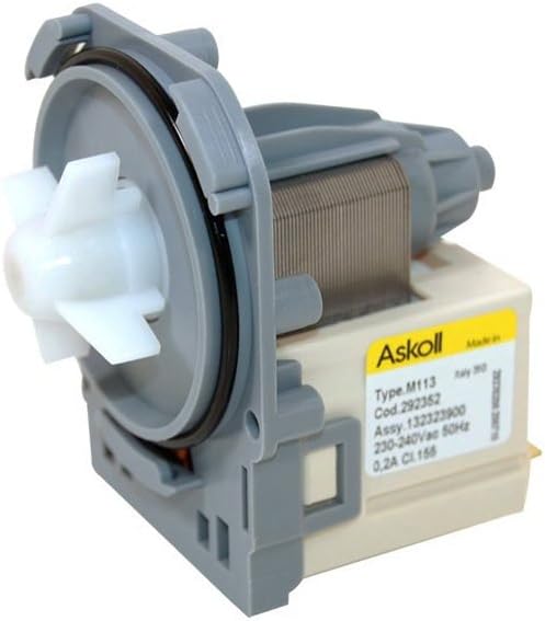 Zanussi | Electrolux | AEG Washing Machine Drain Pump M113 | M109 | 1326630009 | 1321063008, 1321063016, 1321063107, 1322082015 Twist and Screw Fixing Drain Pump Base 25W