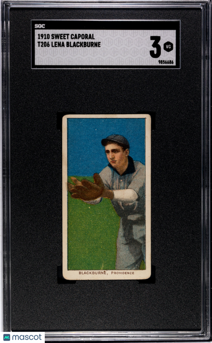 1910 Sweet Caporal (T206) Lena Blackburne SGC 3