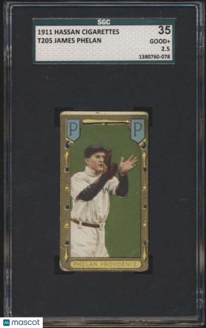 1911 Hassan Cigarettes (T205) James Phelan SGC 2.5