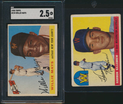 1955 Topps Baseball Low to Mid-Grade Set Break #19 (Limit removed)