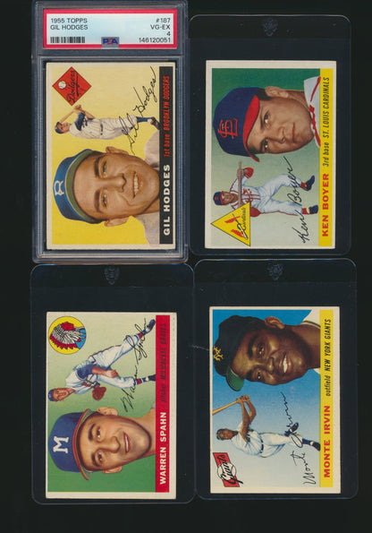1955 Topps Baseball Low to Mid-Grade Set Break #19 (Limit removed)
