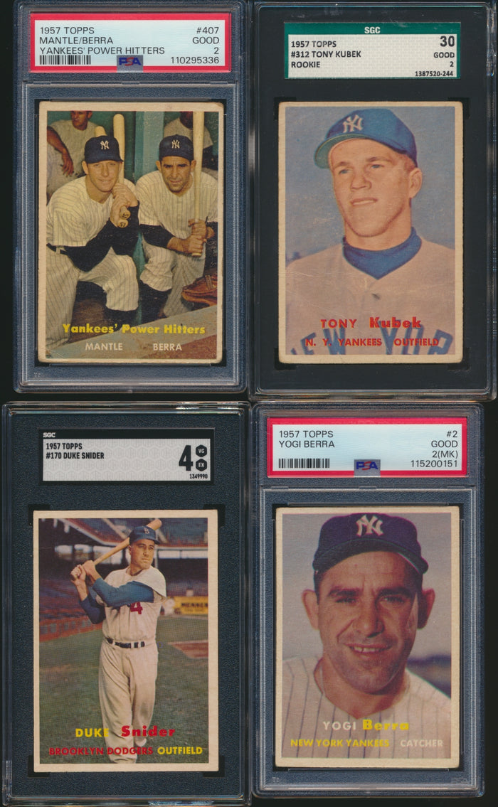 1957 Topps Baseball Complete Set Group Break #15 Low to Mid-Grade (LIMIT removed)