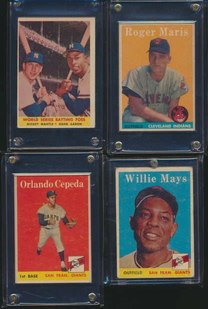 1958 Topps Baseball Complete Set Group Break #19 (LIMIT 20) with 5 '86 Fleer Bonus Spots