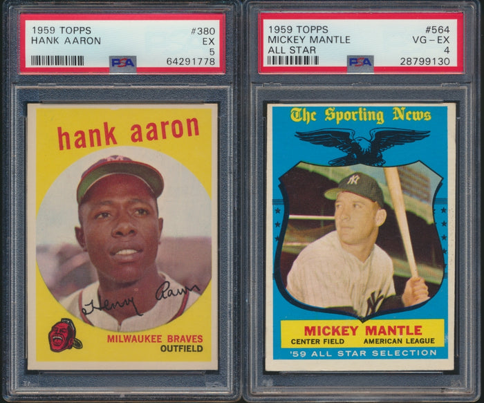 1959 Topps Baseball Low to Mid-Grade Complete Set #19 (Limit 20)