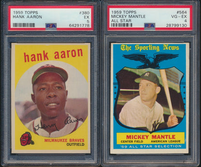 1959 Topps Baseball Low to Mid-Grade Complete Set #19 (Limit 20)