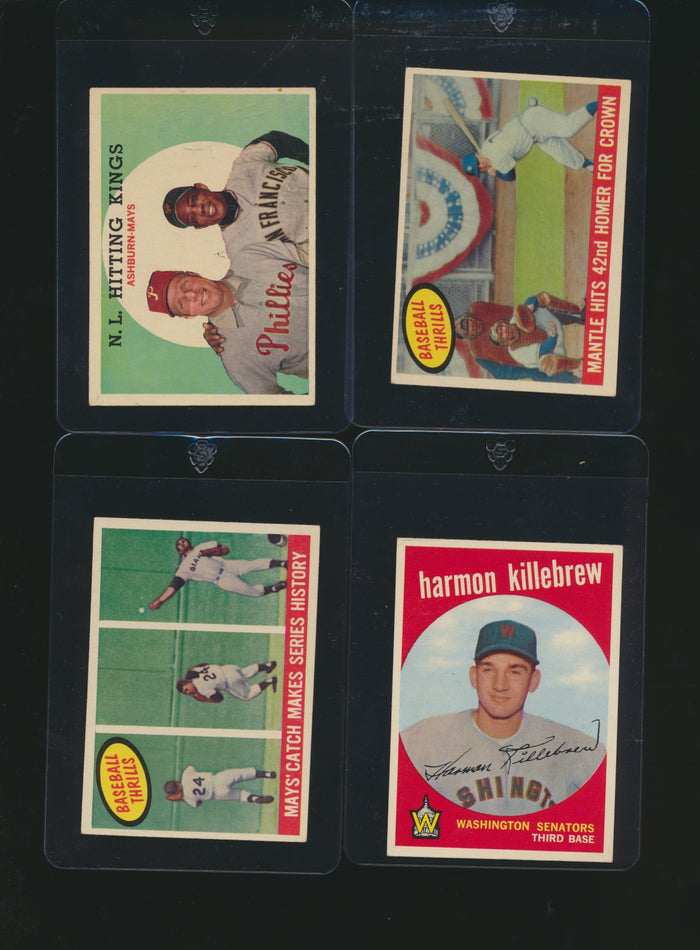 1959 Topps Baseball Low to Mid-Grade Complete Set (Limit removed)