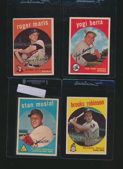 1959 Topps Baseball Low to Mid-Grade Complete Set (Limit removed)