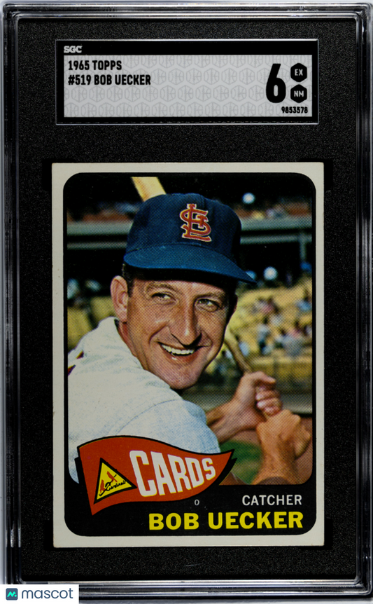 1965 Topps #519 Bob Uecker SGC 6 S26-02t