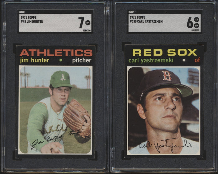 1971 Topps Baseball Mid-to High-Grade Set Break #6 (Limit removed)