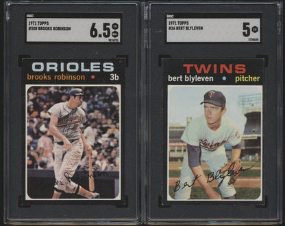 1971 Topps Baseball Mid-to High-Grade Set Break #6 (Limit removed)