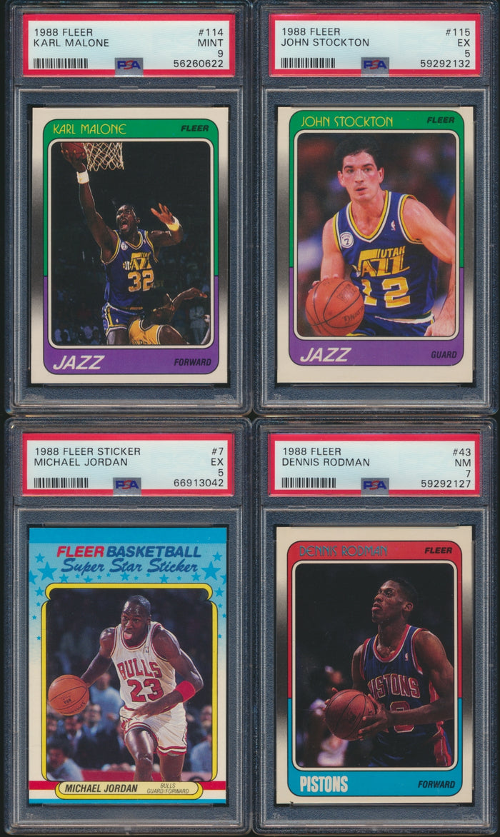 1988 Fleer Basketball Complete Set Group Break w/ Stickers #4 (Limit 15)
