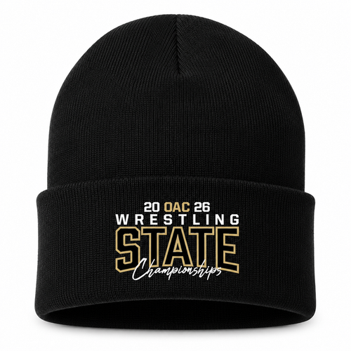 2026 OAC State Black Beanie