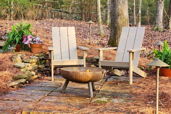 36" Legacy Fire Pit w/ Adirondack Chair Bundle