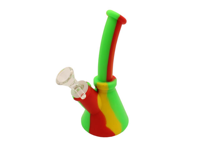 7" Silicone Beaker Bottom Water Pipe