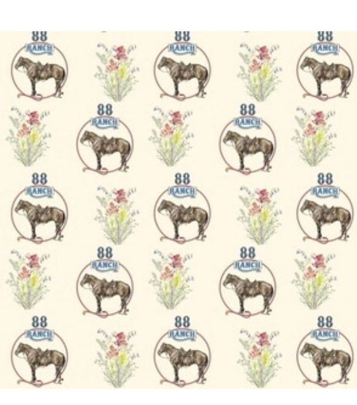 88 Ranch sagebrush horse logo