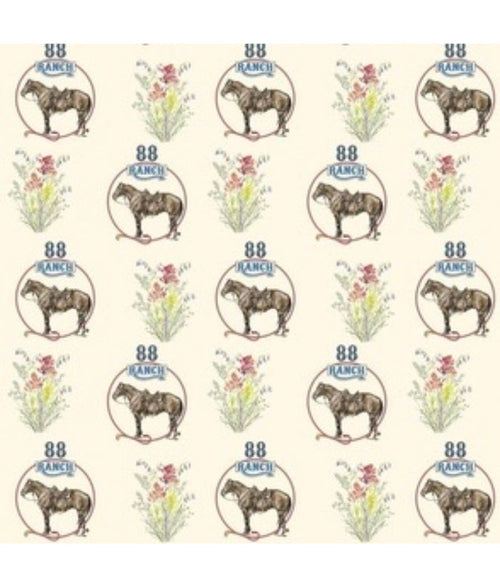 88 Ranch sagebrush horse logo