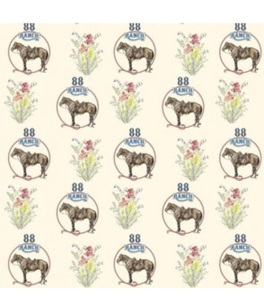 88 Ranch sagebrush horse logo