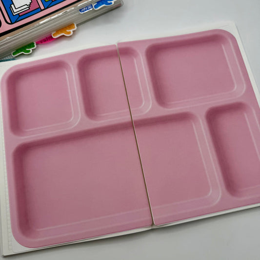 Blush Lunch Tray Sticker Kit